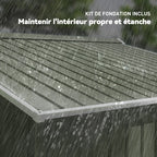 Abri de Jardin en Acier Galvanisé 5,4 m²