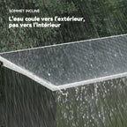 Abri de Jardin en Acier 3,6 m² 280 x 130 x 172 cm